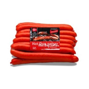 Store Hotdog pølser 800gram fra Hvidebæk