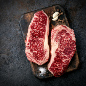2stk Argentinsk Striploin Steaks 425-475g Grainfed