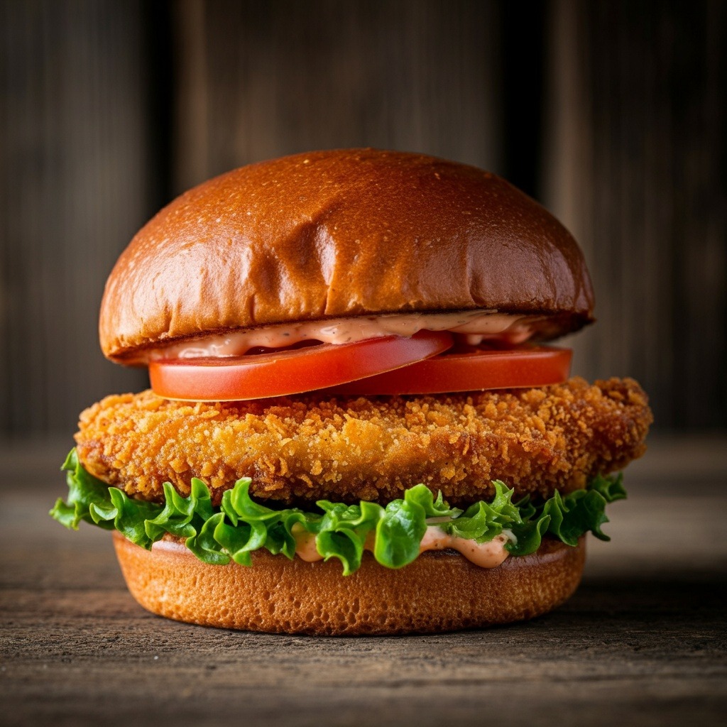 Crispy chickenburger 1kg - The Meat Club